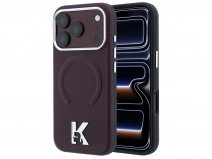 Karl Lagerfeld 3D MagSafe Case Burgundy - iPhone 18 Pro/17 Pro hoesje