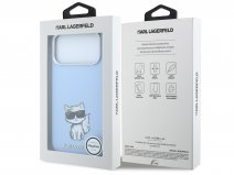 Karl Lagerfeld Choupette MagSafe Case Lichtblauw - iPhone 18 Pro/17 Pro hoesje