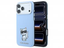 Karl Lagerfeld Choupette MagSafe Case Lichtblauw - iPhone 18 Pro/17 Pro hoesje