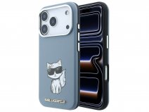 Karl Lagerfeld Choupette MagSafe Case Lichtblauw - iPhone 18 Pro/17 Pro hoesje