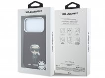 Karl Lagerfeld Ikonik MagSafe Case Burgundy - iPhone 18 Pro/17 Pro hoesje