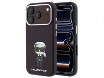 Karl Lagerfeld Ikonik MagSafe Case Burgundy - iPhone 18 Pro/17 Pro hoesje