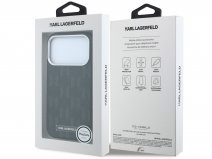 Karl Lagerfeld Monogram MagSafe Case Zwart - iPhone 18 Pro/17 Pro hoesje