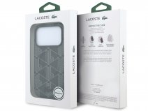 Lacoste Monogram 3D MagSafe Case Zwart - iPhone 18 Pro/17 Pro hoesje