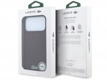 Lacoste Iconic Petit Piqué MagSafe Case Burgundy - iPhone 18 Pro hoesje