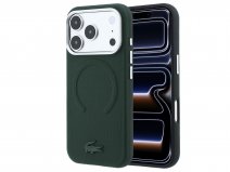 Lacoste Petit Piqué 3D MagSafe Case Donkergroen - iPhone 18 Pro Max/17 Pro Max hoesje