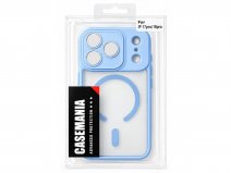 CaseMania Lens Protection iPhone 18 Pro hoesje Frosted MagSafe Case Lichtblauw