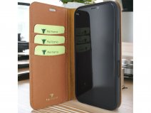 Piel Frama Premium Leather Book Ostrich Bruin - iPhone 18 Pro hoesje