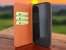 Piel Frama Premium Leather Book Croco Oranje - iPhone 18 Pro hoesje