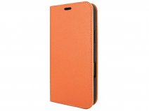 Piel Frama Premium Leather Book Oranje - iPhone 18 Pro hoesje