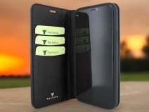 Piel Frama Premium Leather Book Ostrich Zwart - iPhone 18 Pro hoesje