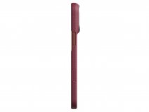Pitaka Edge Argyle Burgundy iPhone 18 Pro/17 Pro hoesje - Ultra Slim - 1mm Dun