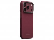 Pitaka Edge Argyle Burgundy iPhone 18 Pro/17 Pro hoesje - Ultra Slim - 1mm Dun