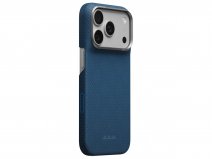 Pitaka Edge Argyle Midnight Blue iPhone 18 Pro/17 Pro hoesje - Ultra Slim - 1mm Dun