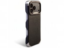 Vaja Buckler Grip Leather Case MagSafe Zwart - iPhone 18 Pro Hoesje Leer