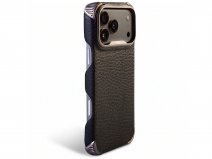 Vaja Buckler ST Grip Leather Case MagSafe Zwart - iPhone 18 Pro Hoesje Leer