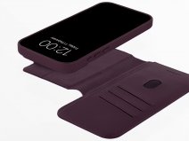 Accezz Leather 2in1 Bookcase MagSafe Bordeaux - iPhone 18 Pro Max Hoesje Leer