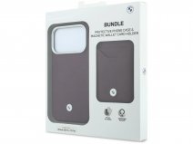 BMW Leather Case Wallet Bundel Bordeaux - iPhone 18 Pro Max/17 Pro Max hoesje