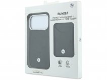 BMW Leather Case Wallet Bundel Zwart - iPhone 18 Pro Max/17 Pro Max hoesje