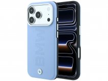 BMW Logo Debossed Leather Case Lichtblauw - iPhone 18 Pro Max/17 Pro Max hoesje