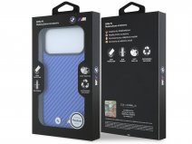 BMW M iPhone 18 Pro Max/17 Pro Max hoesje - Carbon Magsafe Case Blauw
