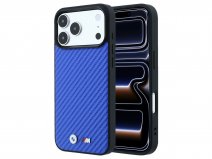 BMW M iPhone 18 Pro Max/17 Pro Max hoesje - Carbon Magsafe Case Blauw
