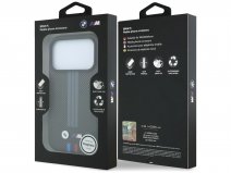 BMW M Striping Quadrille Kevlar Case Grijs - iPhone 18 Pro Max/17 Pro Max hoesje