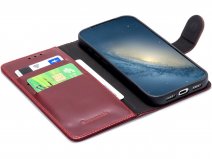 CaseMania Classic Leather Bookcase Rood - iPhone 18 Pro Max Hoesje Leer