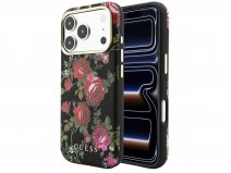 Guess Floral MagSafe Case Zwart - iPhone 18 Pro Max/17 Pro Max hoesje