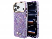 Guess Iridescent TPU Case Paars - iPhone 18 Pro Max/17 Pro Max hoesje