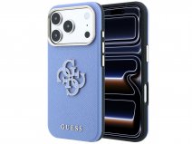 Guess Big 4G Ton Sur Ton Case Blauw - iPhone 18 Pro Max/17 Pro Max hoesje