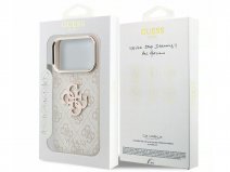 Guess Big 4G Ton Sur Ton Monogram Case Roze - iPhone 18 Pro Max/17 Pro Max hoesje