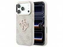Guess Big 4G Ton Sur Ton Monogram Case Roze - iPhone 18 Pro Max/17 Pro Max hoesje