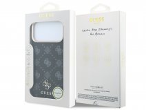 Guess Peony Print MagSafe Case Zwart - iPhone 18 Pro Max/17 Pro Max hoesje