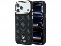 Guess Peony Print MagSafe Case Zwart - iPhone 18 Pro Max/17 Pro Max hoesje