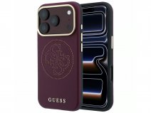 Guess Perforated 4G MagSafe Case Bordeaux - iPhone 18 Pro Max/17 Pro Max hoesje