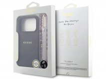 Guess Peony Wristlet MagSafe Case Bordeaux - iPhone 18 Pro Max/17 Pro Max hoesje