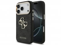Guess Big 4G Monogram Gold Case Grijs - iPhone 18 Pro Max hoesje