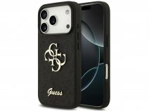 Guess Big 4G Sparkle Case Zwart - iPhone 18 Pro Max hoesje