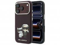 Karl Lagerfeld Ikonik Duo MagSafe Case Burgundy - iPhone 18 Pro Max/17 Pro Max hoesje