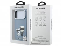 Karl Lagerfeld Ikonik Duo MagSafe Case Lichtblauw - iPhone 18 Pro Max/17 Pro Max hoesje
