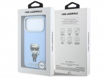 Karl Lagerfeld Ikonik MagSafe Case Lichtblauw - iPhone 18 Pro Max/17 Pro Max hoesje