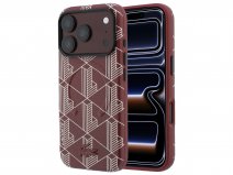 Lacoste Monogram 3D MagSafe Case Burgundy - iPhone 18 Pro Max/17 Pro Max hoesje