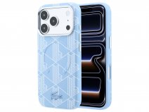 Lacoste Monogram 3D MagSafe Case Lichtblauw - iPhone 18 Pro Max/17 Pro Max hoesje