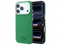 Lacoste Petit Piqué 3D MagSafe Case Groen - iPhone 18 Pro Max hoesje