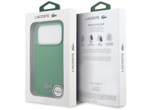 Lacoste Iconic Petit Piqué MagSafe Case Groen - iPhone 18 Pro Max hoesje