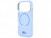 Lacoste Frosted MagSafe Case Blauw - iPhone 18 Pro Max/17 Pro Max hoesje