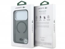 Lacoste Frosted MagSafe Case Zwart - iPhone 18 Pro Max/17 Pro Max hoesje