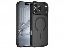 CaseMania Lens Protection iPhone 18 Pro Max hoesje Frosted MagSafe Case Zwart