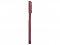 Pitaka Edge Argyle Burgundy iPhone 18 Pro Max/17 Pro Max hoesje - Ultra Slim - 1mm Dun